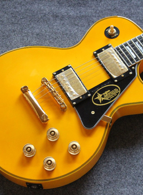 Custom les-paul 黄色电吉他 LP 6弦电吉他 玫瑰木指板 支持定制