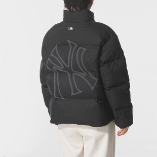 MLB秋冬季情侣NY大标短款宽松运动休闲保暖外套棉羽外套3ADJB1356