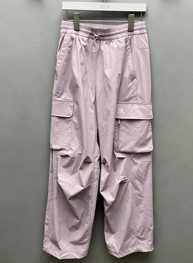 MLB男女情侣NY小标工装裤春款透气舒适凉感休闲运动长裤3AWPB0563