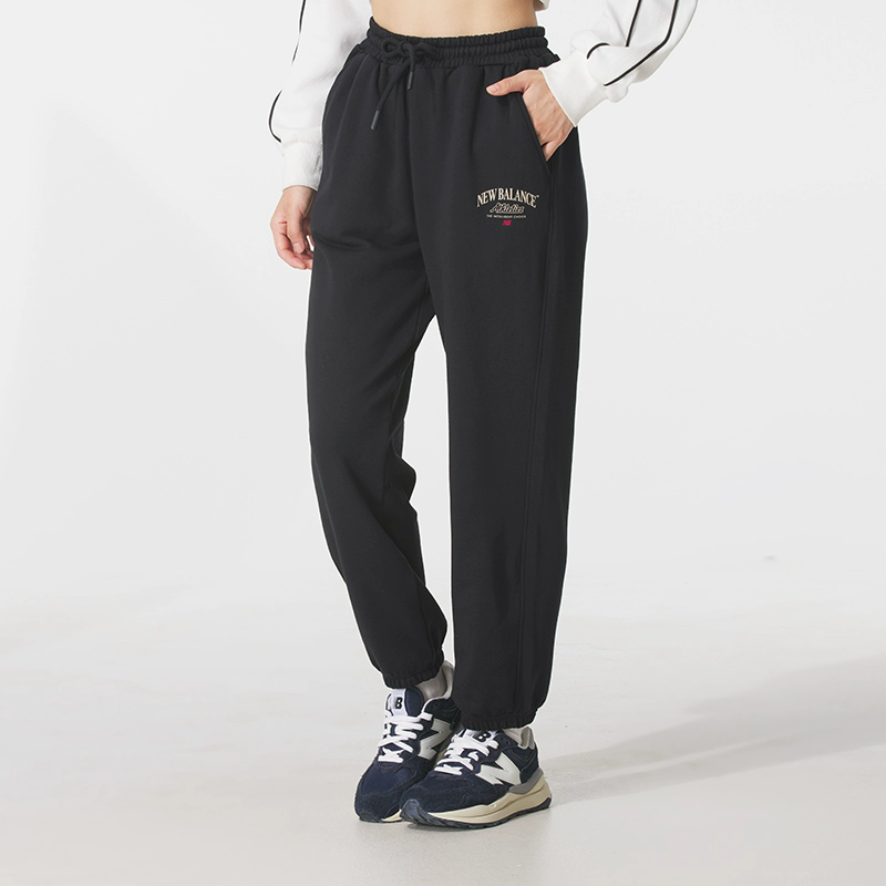 New Balance NB秋冬季女款运动休闲针织收口舒适卫裤长裤MLF36362