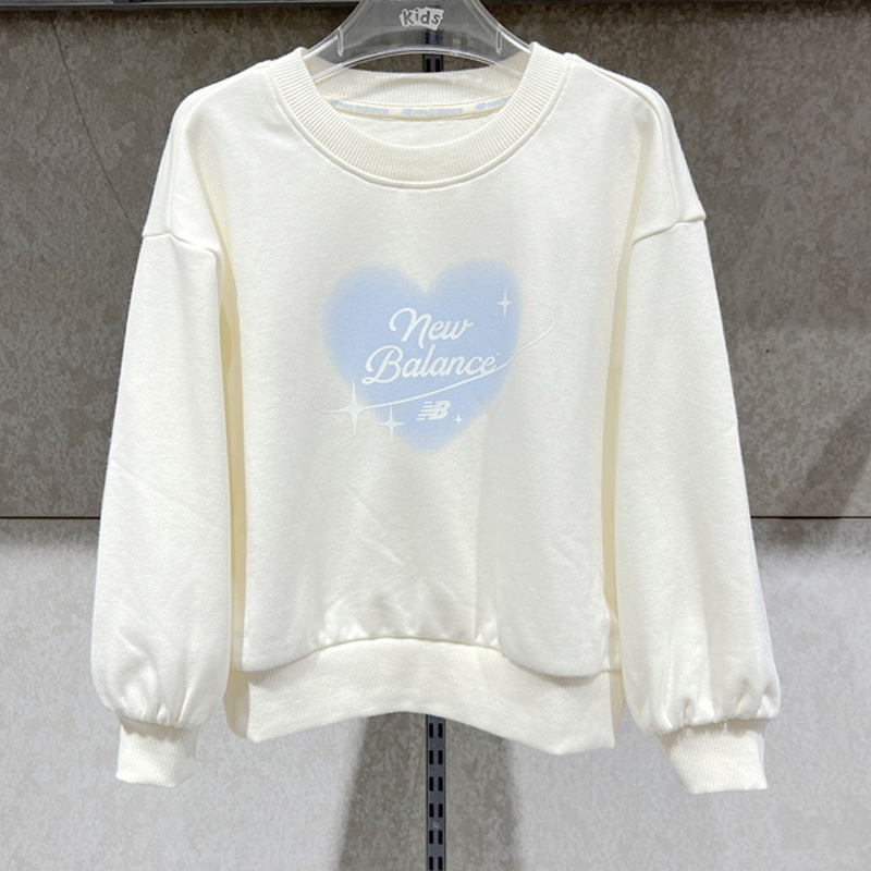 New Balance NB童装男女儿童休闲运动舒适圆领套头卫衣ND7ZE33032