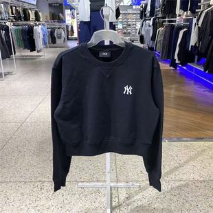 运动服卫衣3FMTB2054 简约百搭圆领休闲套头衫 MLB秋季 女款