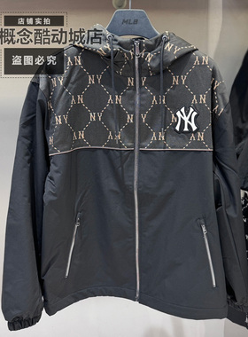 MLB男女同款外套秋冬新款健身训练舒适透气休闲夹克衫潮3AWJM0544