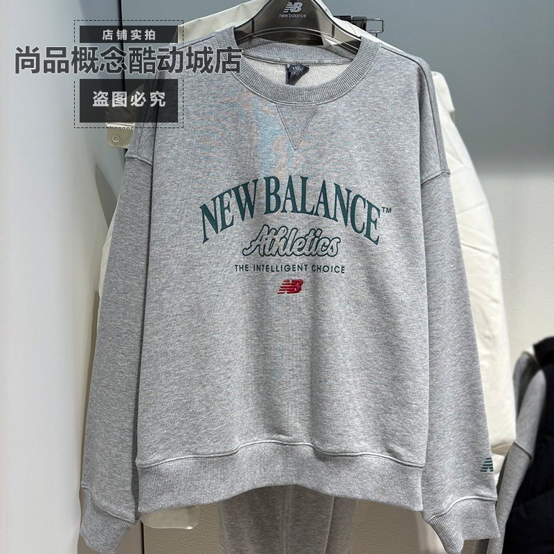 New Balance NB秋冬季女款运动休闲针织圆领舒适套头卫衣NCF36332