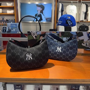 满标钻石老花可调节手提单肩包腋下包3ABQMV45N 时尚 MLB秋款 男女款