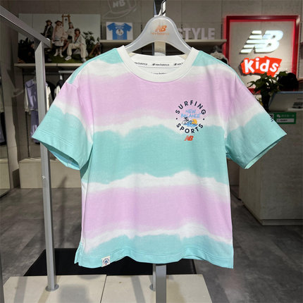 New balance NB儿童夏款男女童款儿童圆领休闲短袖T恤 ND7EF22033