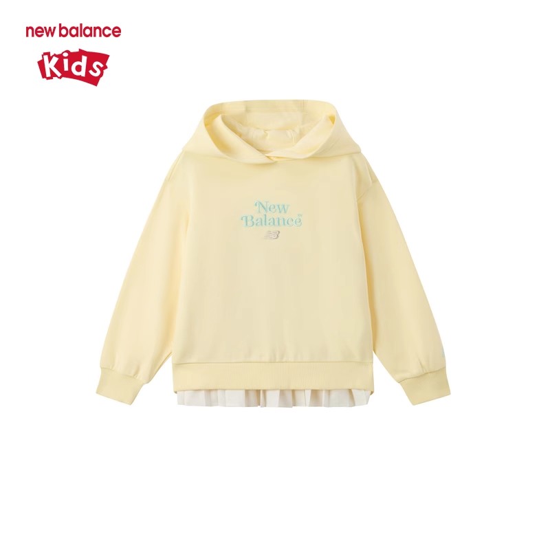 New Balance NB童装女童新款春秋时尚运动休闲连帽卫衣ND7CF14062