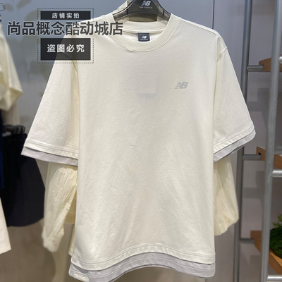 NB夏季男士宽松假两件运动T恤