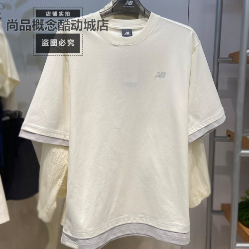 NB夏季男士宽松假两件运动T恤