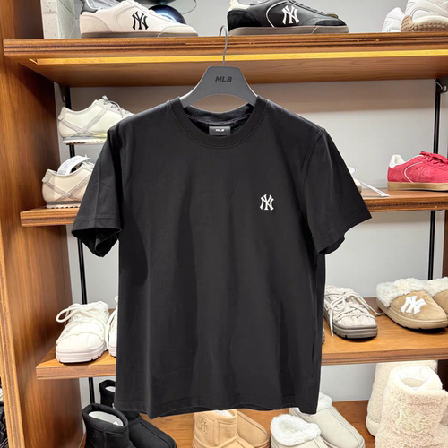 MLB情侣NY刺绣透气短袖T恤