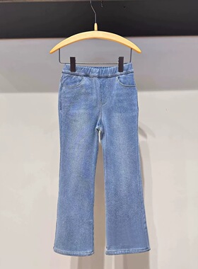 jnbybyjnby江南布衣冬季女童童装牛仔喇叭长裤1P0E12110