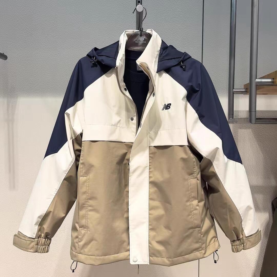 NEW BALANCE NB秋季男女运动服户外防风夹克休闲连帽外套AMJ51310