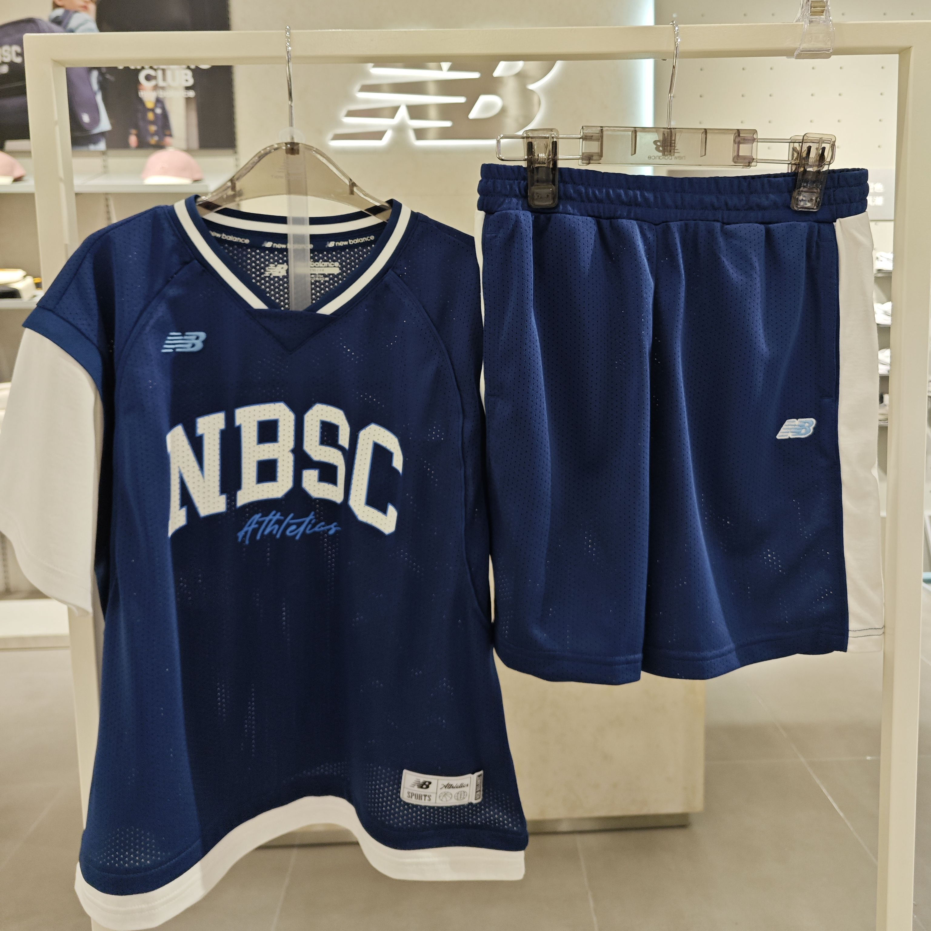 New Balance NB儿童 男童女童款假两件运动篮球服套装 ND2SF24083