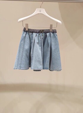 jnbybyjnby江南布衣春夏季女童童装百褶牛仔半身裙腰裙1Q2D12740