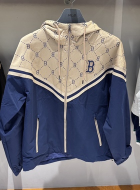 MLB秋季新款男女同款复古老花运动服上衣休闲夹克外套潮3AWJM0144