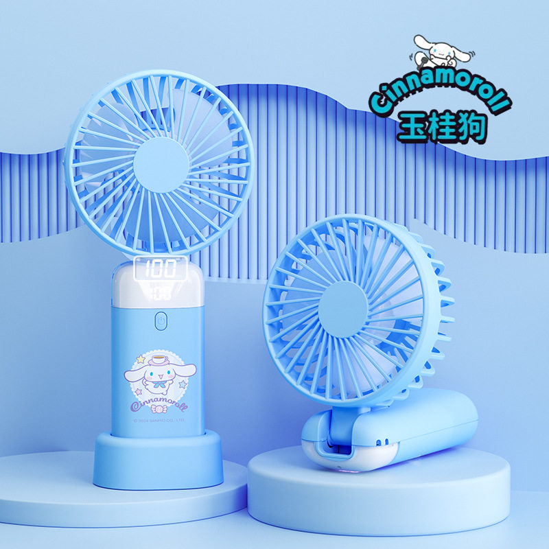 大耳狗小风扇手持2025新款迷你便携式随身小型usb充电学生卡通儿童宿舍桌面静音办公室桌上玉桂狗小电风扇
