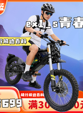森蓝ex1s青春版铅酸版26款电动越野自行车