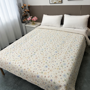韩系纯棉床盖单件大尺寸隔脏垫全棉大床单四季通用榻榻米炕盖防滑