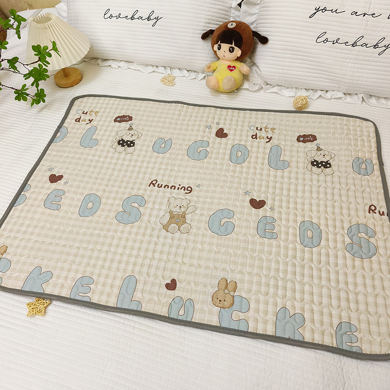 纯棉隔尿垫婴童儿童宝宝可洗大号水洗防水双面用冬季绒月经姨妈垫