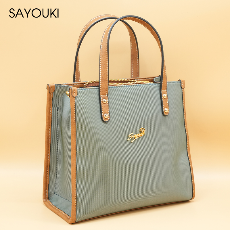 2024新款Sayouki女款水桶包斜挎超大容量时尚手提包高级感女