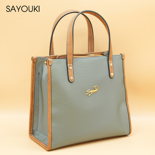 2024新款Sayouki女款水桶包斜挎超大容量时尚手提包高级感女