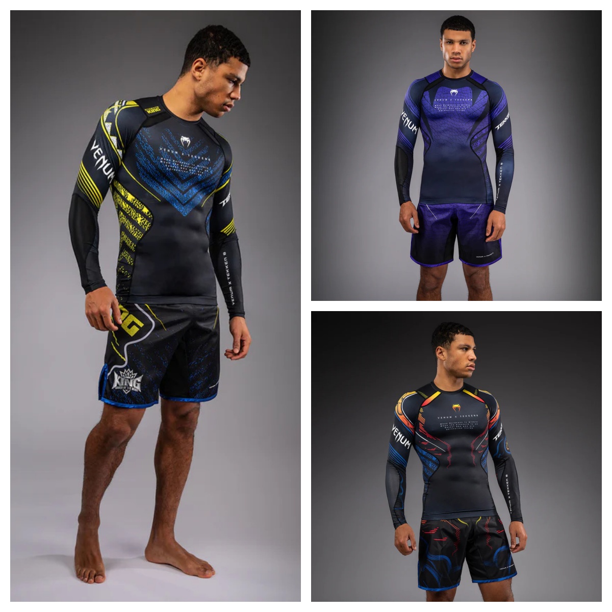 VENUM tekken 8泰拳搏击散打紧身长袖 对抗训练MMA柔术防磨压缩衣