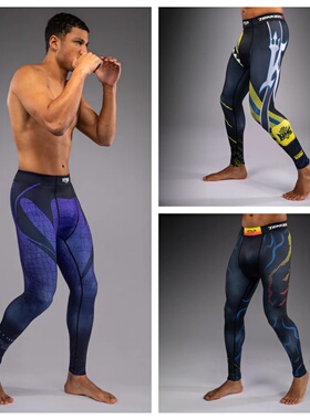 VENUM tekken 8毒液泰拳搏击散打紧身长裤 对抗训练MMA防磨压缩裤