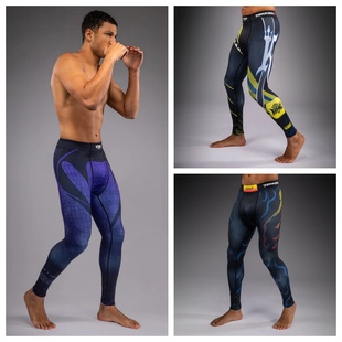 VENUM tekken 8毒液泰拳搏击散打紧身长裤 对抗训练MMA防磨压缩裤