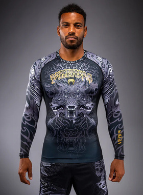 VENUM WOLF ATAK 毒液泰拳搏击紧身长袖 对抗训练MMA柔术防磨衣