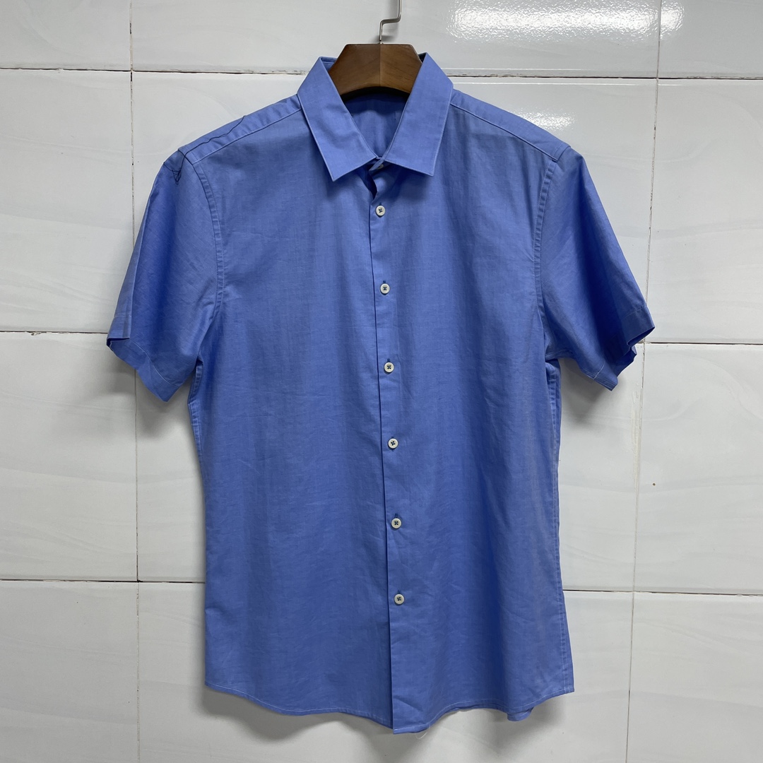 DN200   约 48码路易诗凯迪东雷迪波男士翻领商务休闲短袖衬衣