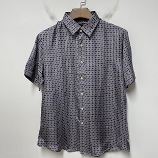 路易诗凯迪东雷迪波男士 DN86 43码 衬衣 翻领商务休闲短袖