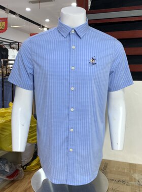 DX41  李来男士翻领新款商务休闲百搭翻领t恤中青年短袖衬衣