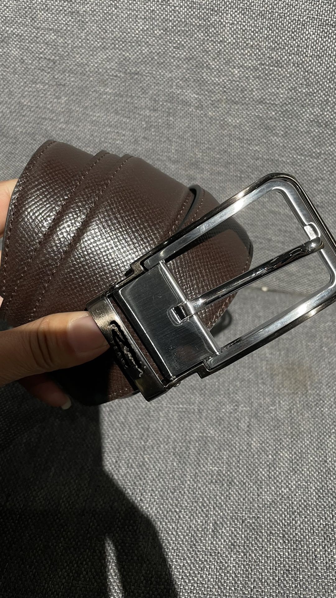 XP51  新款美裹马求斜推荐男士不锈钢针扣简约大气腰带皮带