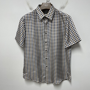 DN91    40  41码路易诗凯迪东雷迪波男士翻领商务休闲短袖衬衣