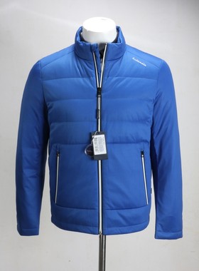 YR67  高端卡尔特价超值丹蓝色时尚顿秋冬季男装休闲款羽绒服男