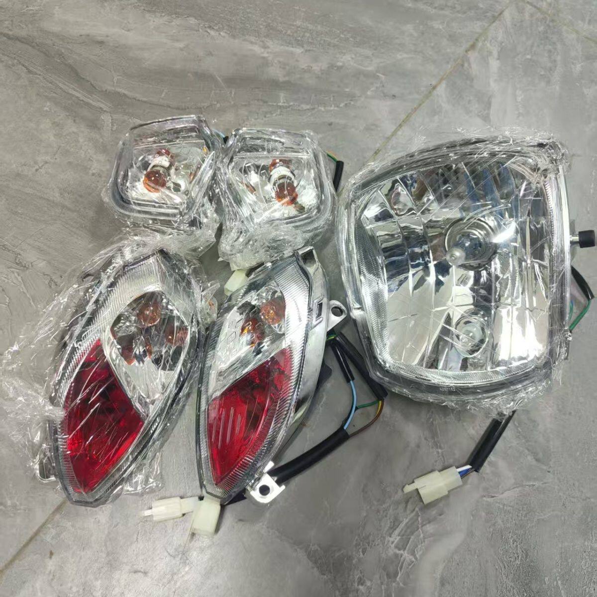 全新电摩电摩托车酷奇s5配件原装前大灯前后转向灯总成全套灯具