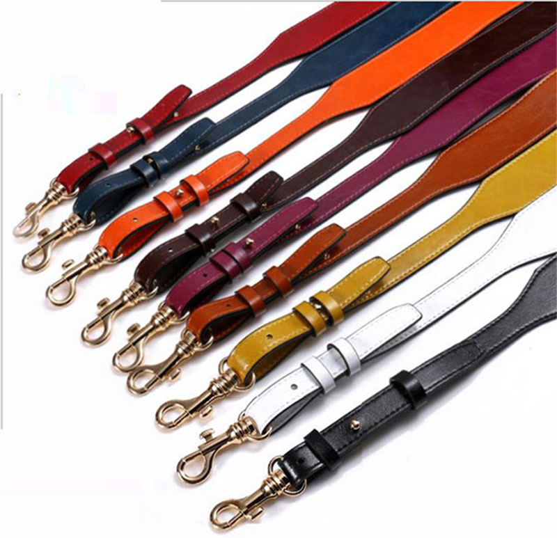 宽包带油蜡皮配件斜挎可调节真皮