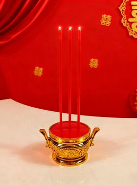 仿真电子香烛台新型上香香炉供佛蜡烛财神观音家用长明灯无烟LED