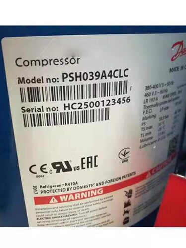 原装丹佛斯PSH034A4ALC PSH039A4ALC PSH026A4C热泵空气能压缩机