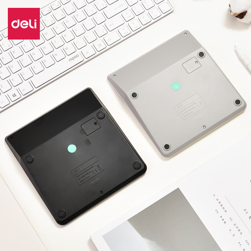 델리 회계 특수 계산기 대형 스크린 태양열 이중 전원 공급 장치 컴퓨터 학생 금융