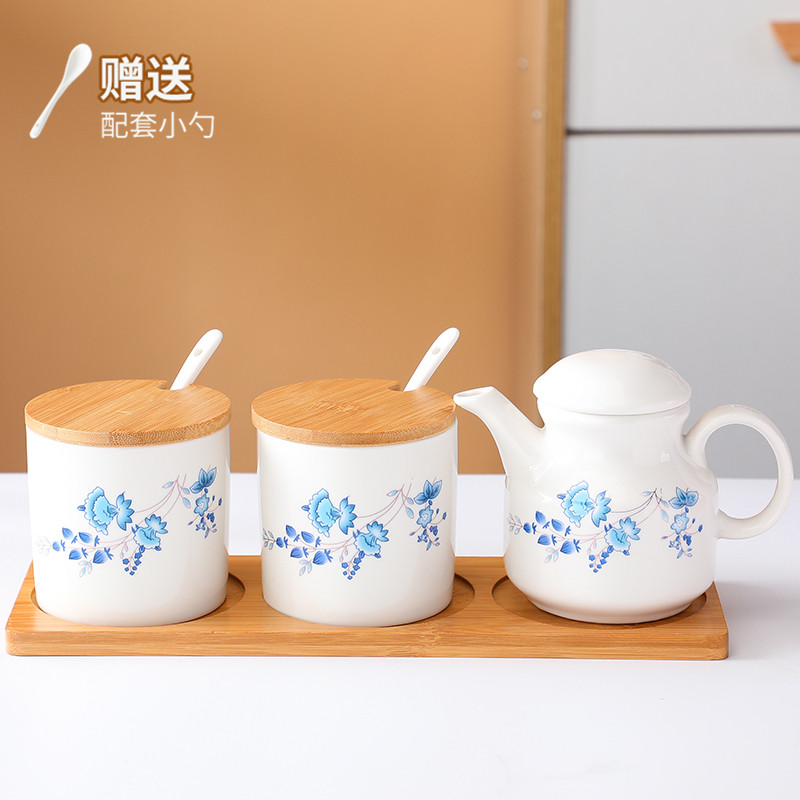 陶瓷调味罐欧式调料罐瓶复古包邮