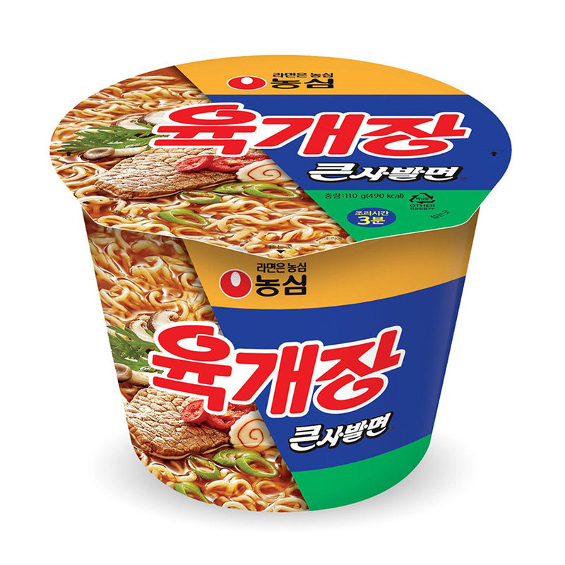 韩国进口农心香辣牛肉汤面大碗面110g方便面泡面速食