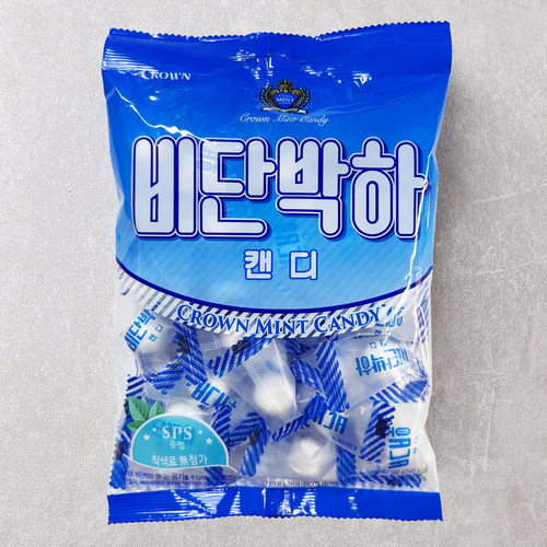 韩国进口克丽安CROWN薄荷味糖果140g 独立包装清凉清口糖