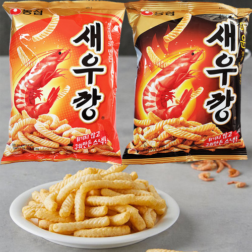 韩国进口农心原味虾条辣味90g