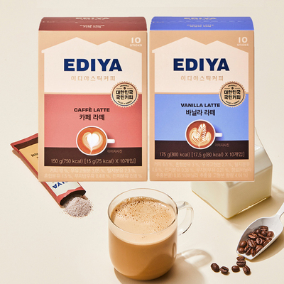 EDIYA韩国香草拿铁速溶咖啡