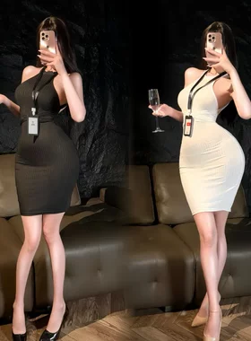 7140潮尚夜总会夫妻内衣少妇趣情内衣纯欲调情性趣qqny感性连衣裙