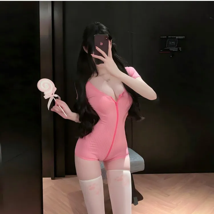 7847潮尚夜总会夫妻紧身连体感性诱惑瑜伽服开档调情性趣内衣纯欲