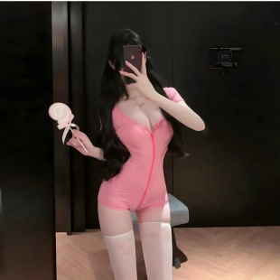 7847潮尚夜总会夫妻紧身连体感性诱惑瑜伽服开档调情性趣内衣纯欲