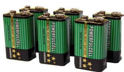 全新 9V电池 6F22电池 SAMXIENG 万能万用表扩音器报警器话筒电池