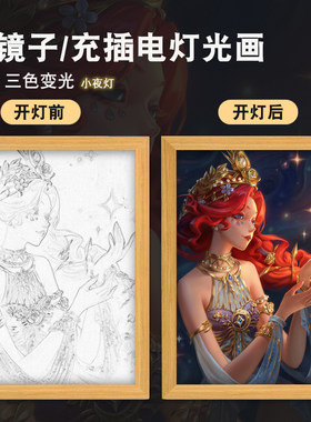 杰克摄影入殓师舞女孩灯光镜子画